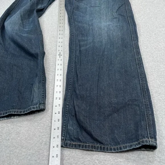 Vintage Levis Silvertab Baggy Jeans Mens 38 x 32 Straight Dark Flap Pockets Y2K